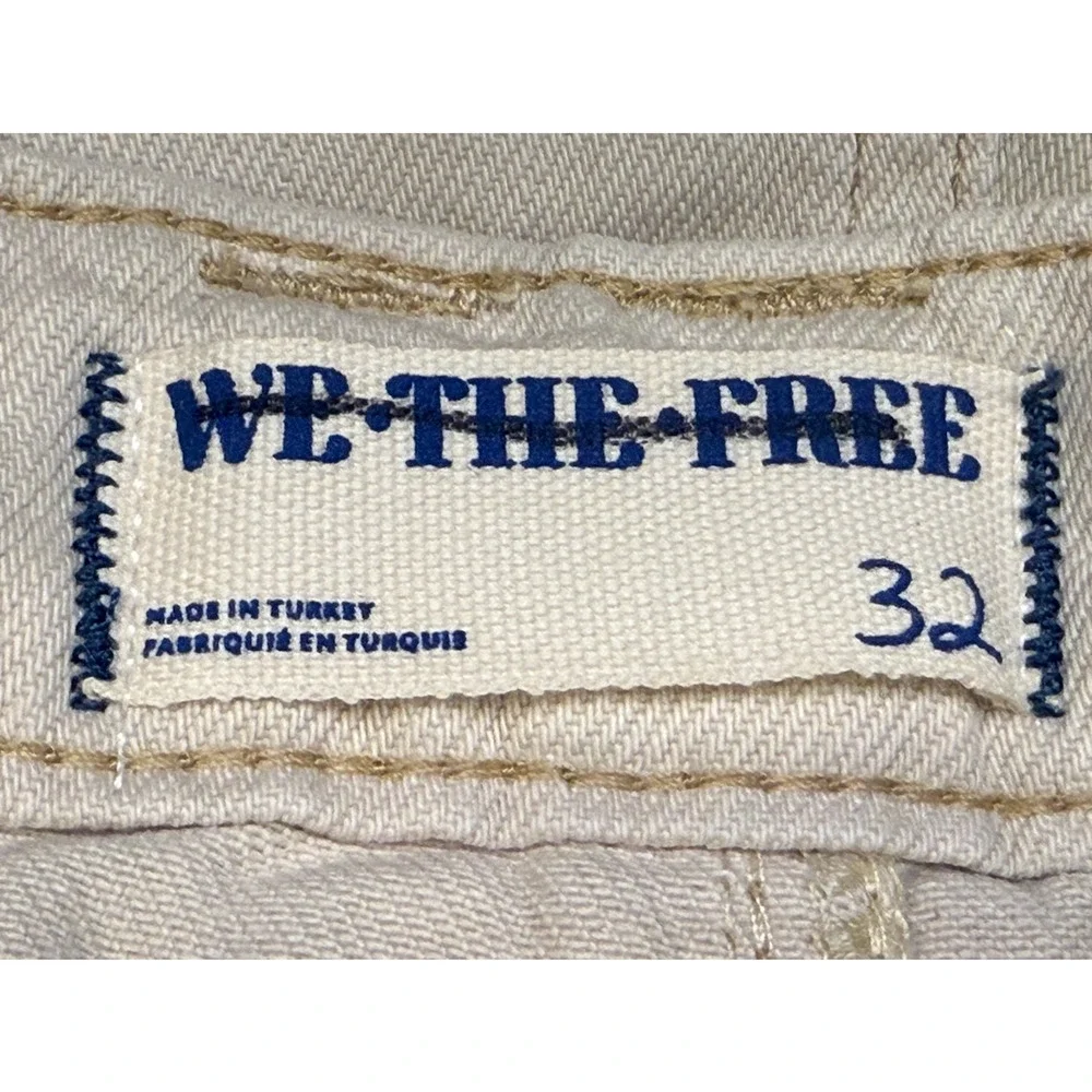 NEW FREE PEOPLE WE THE FREE ECRU MIDNIGHT SUN SKORT MINI SKIRT SZ 32